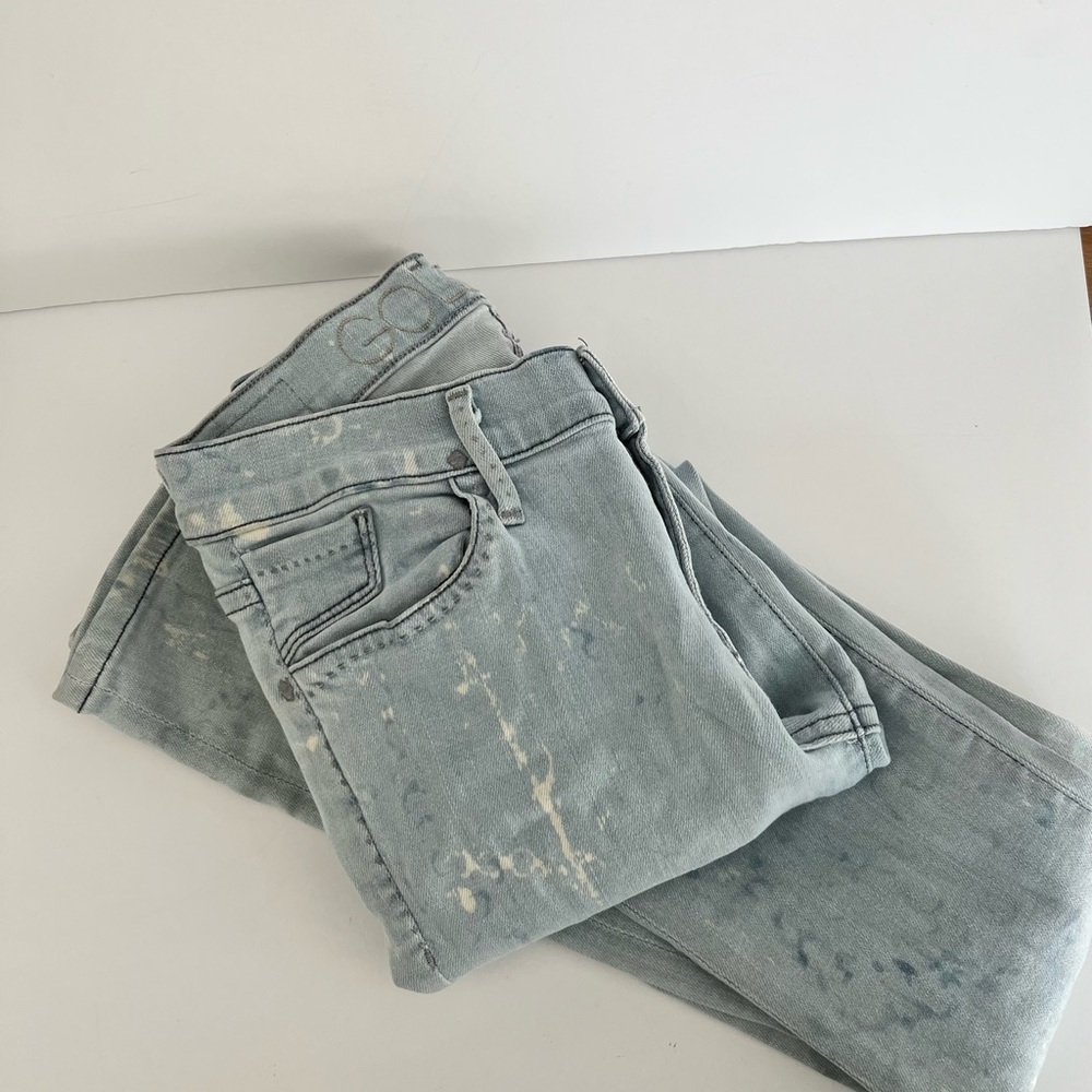 Goldsign Skinny Skinny “lure”Bleach splattered jeans